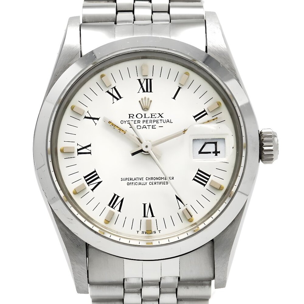 Rolex Watch Oyster Perpetual Date Quick Set 34mm Year 1982